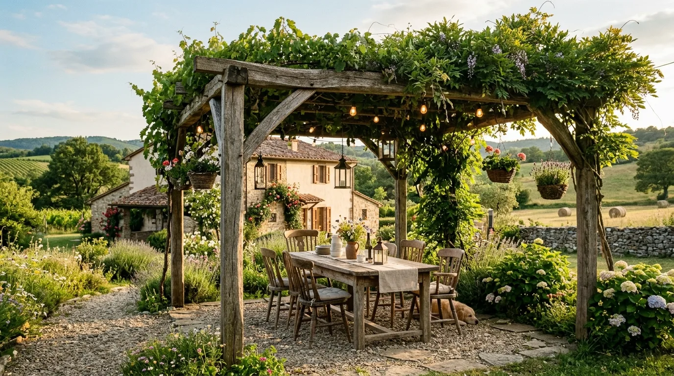 Simple Rustic Lawn Edge